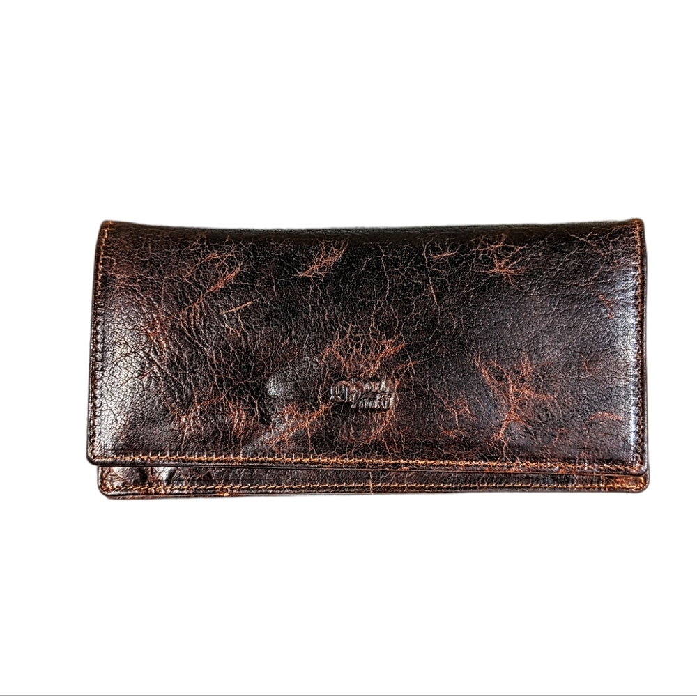 Mou Meraki Vintage Leather Wallet RFID Protection